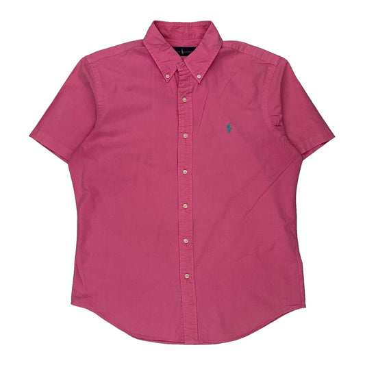 Ralph Lauren Short Sleeve Shirt - Medium Pink Cotton