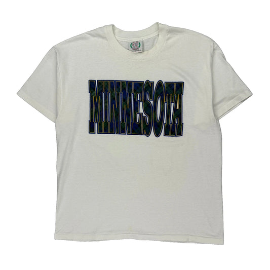 Unbranded Spellout T-Shirt - XL White Cotton