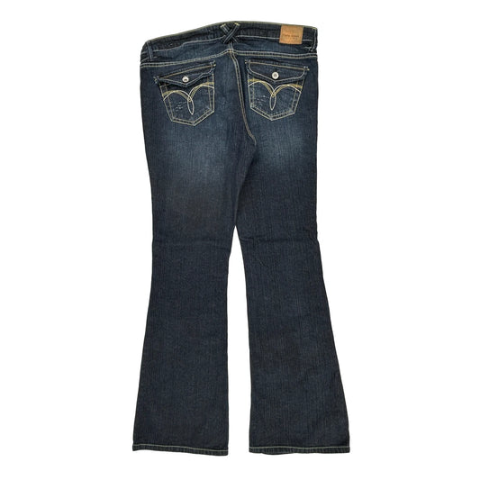 Unbranded Boot Cut Jeans - 34W UK 12 Dark Wash Cotton