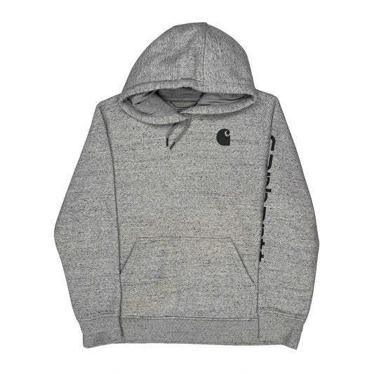 Vintage Relaxed Fit Carhartt Hoodie - XL Grey Cotton