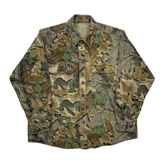 Vintage Realtree Flannel Shirt - XL Camo Cotton