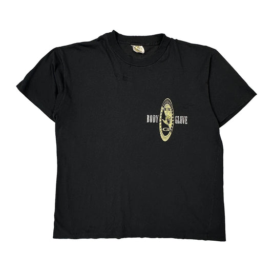 Vintage Since 1953 Body Glove Single Stitch T-Shirt - Small Black Cotton