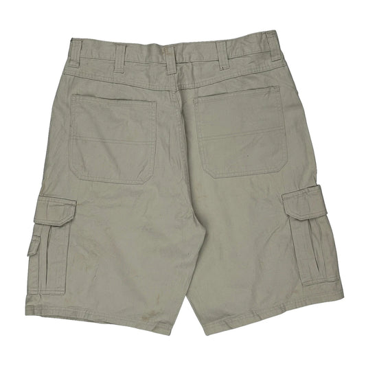 Wrangler Cargo Shorts - 34W 10L Beige Cotton