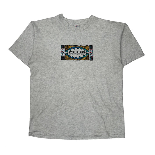 Club Sportswear Single Stitch T-Shirt - XL Grey Cotton