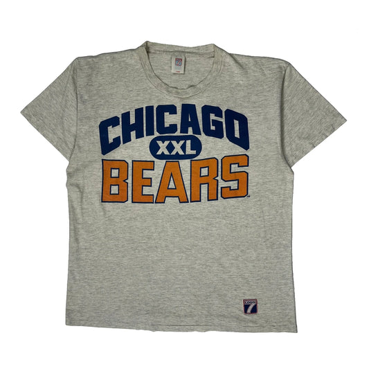 Chicago Bears Logo 7 Graphic T-Shirt - XL Grey Cotton