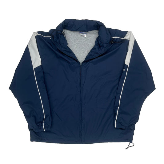 Vintage Reebok Windbreaker - XL Blue Nylon