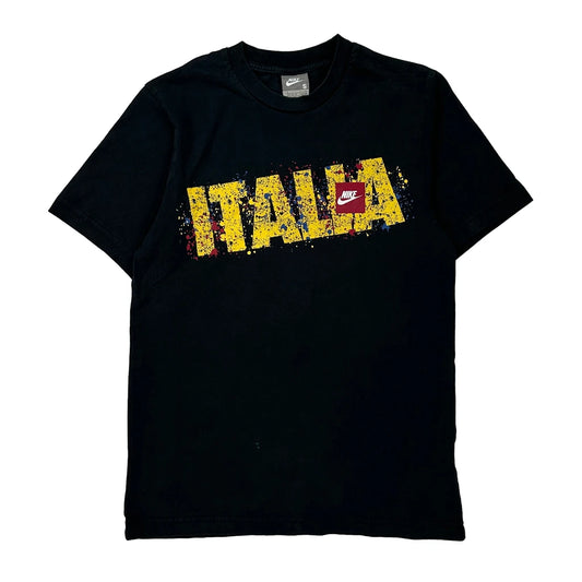 Italia Nike Graphic T-Shirt - Small Red Cotton