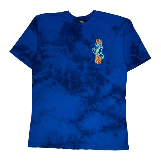 Santa Cruz Tie-Dye T-Shirt - Medium Blue Cotton