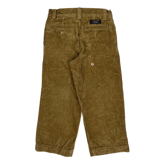 Vintage Age 4 Polo By Ralph Lauren Cord Trousers - Small Brown Cotton