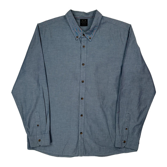 Oakley Shirt - XL Blue Cotton