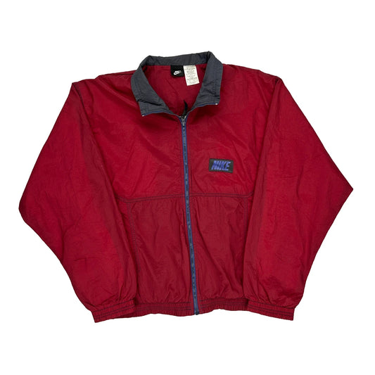Nike Jacket - Medium Red Cotton