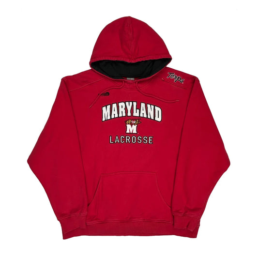 Maryland Lacrosse Nike College Hoodie - XL Red Cotton