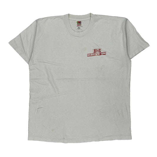 Lou'S Drive-In Fruit Of The Loom Single Stitch T-Shirt - XL White Cotton