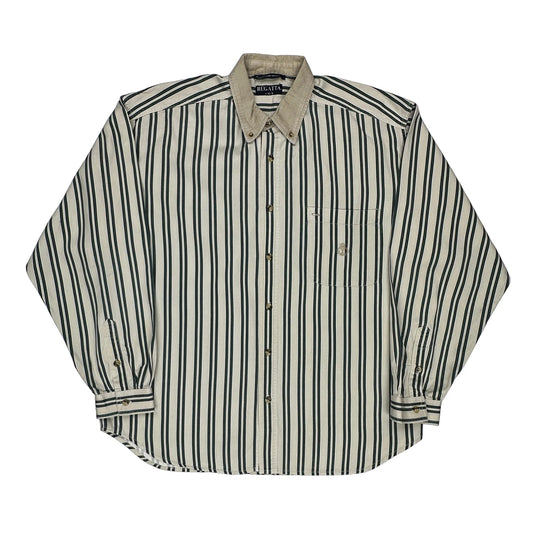 Regatta Striped Shirt - XL Cream Cotton