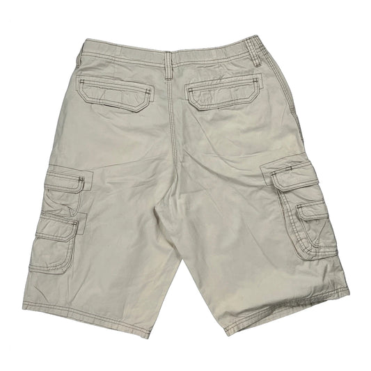 Lee Cargo Shorts - 28W 11L Beige Cotton
