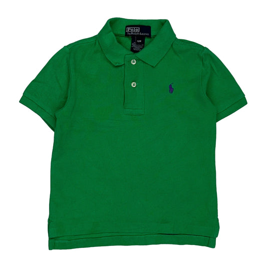 Age 12 Months Polo By Ralph Lauren Polo Shirt - 2XS Green Cotton