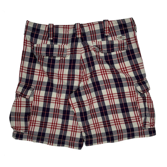 Polo By Ralph Lauren Checked Cargo Shorts - 40W 10L Multicoloured Cotton