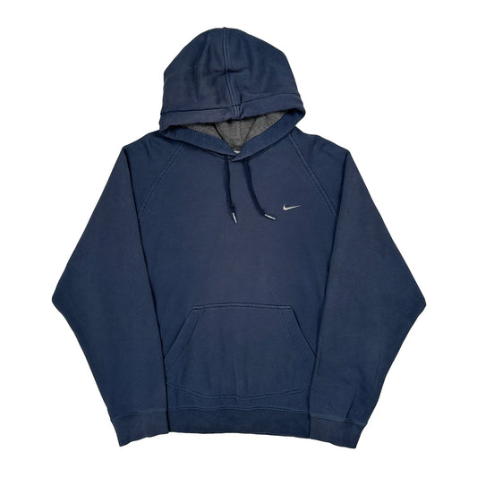 Nike Hoodie - Large Blue Cotton