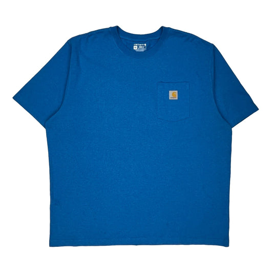 Carhartt T-Shirt - 2XL Blue Cotton