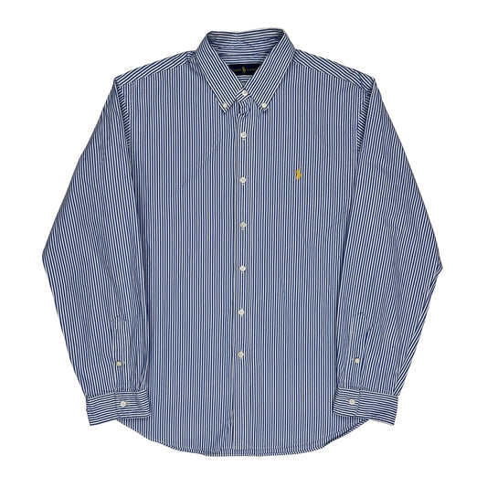 Vintage Ralph Lauren Striped Shirt - XL Blue Cotton