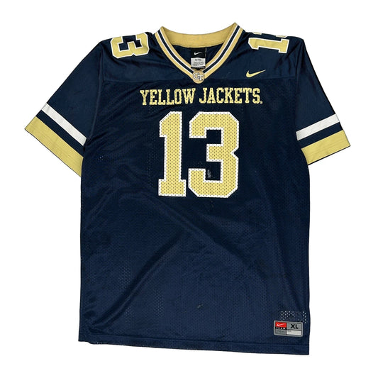 Yellow Jackets Nike Jersey - XL Navy Polyester