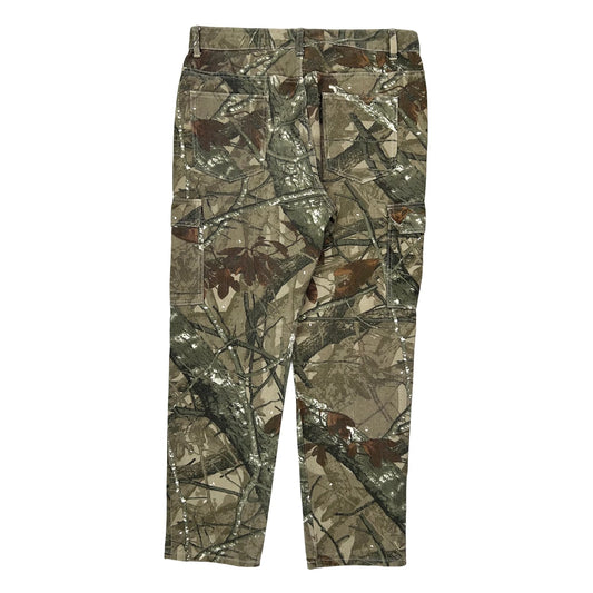 Vintage Mossy Oak Cargo Trousers - 35W 31L Camo Cotton