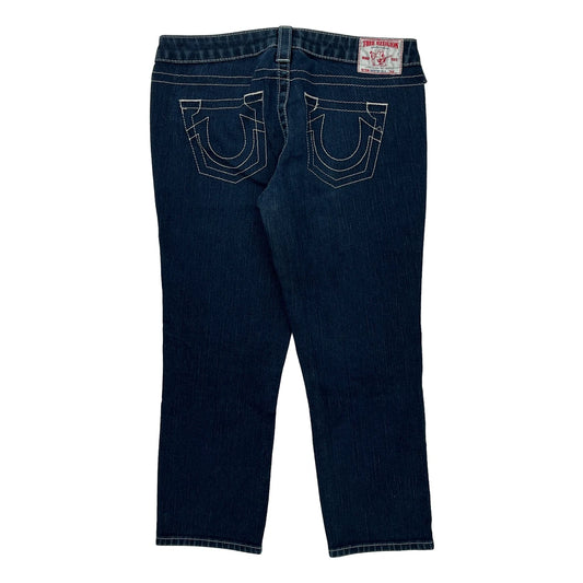 True Religion Slim Fit Jeans - 30W UK 10 Dark Wash Cotton