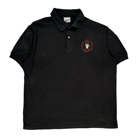 Screen Mates Polo Shirt - XL Black Cotton Blend