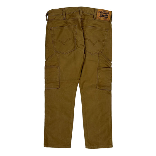 Levis Cargo Trousers - 32W 32L Brown Cotton
