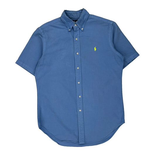 Ralph Lauren Short Sleeve Shirt - Small Blue Cotton