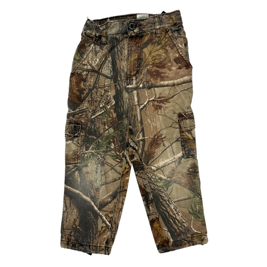 Age 6 Unbranded Camo Cargo Trousers - Small Camo Cotton