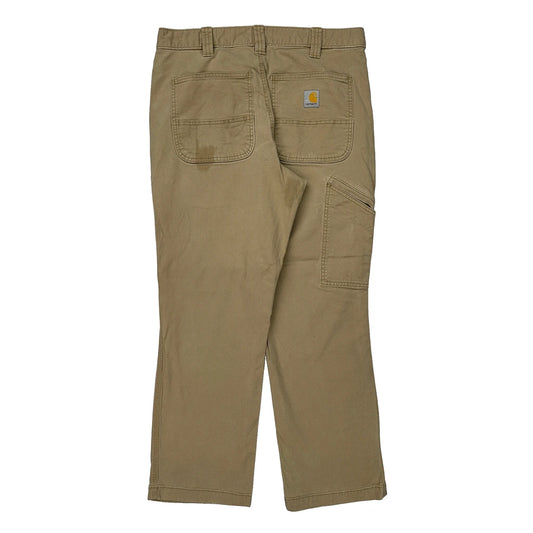 Carhartt Carpenter Trousers - 32W 30L Beige Cotton