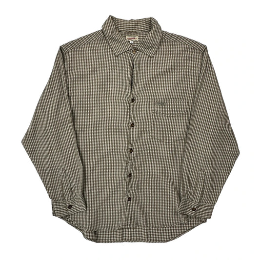 Guess Checked Shirt - Large Brown Cotton