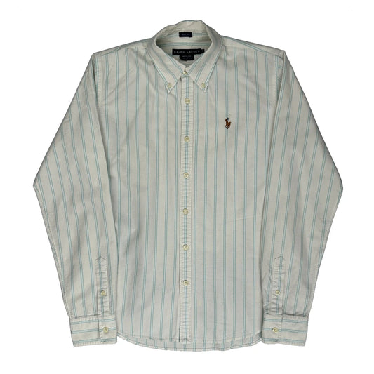Ralph Lauren Slim Fit Shirt - Small Cream Cotton