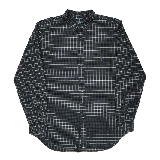 Ralph Lauren Checked Shirt - XL Black Cotton