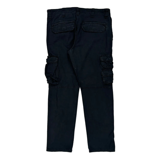 Levis Cargo Trousers - 34W 29L Black Cotton