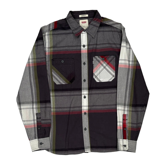 Levis Checked Shirt - Small Multicoloured Cotton