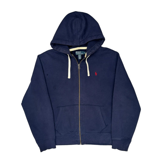 Polo By Ralph Lauren Hoodie - Large Blue Cotton
