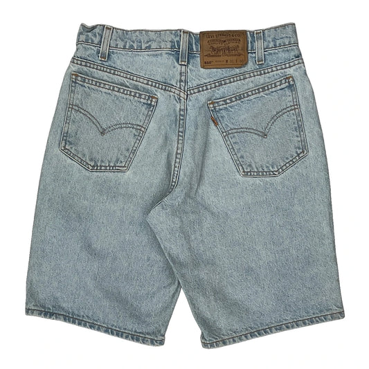 Levis Denim Shorts - 28W UK 8 Light Wash Cotton