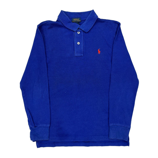 Age 10-12 Polo By Ralph Lauren Polo Shirt - Medium Blue Cotton