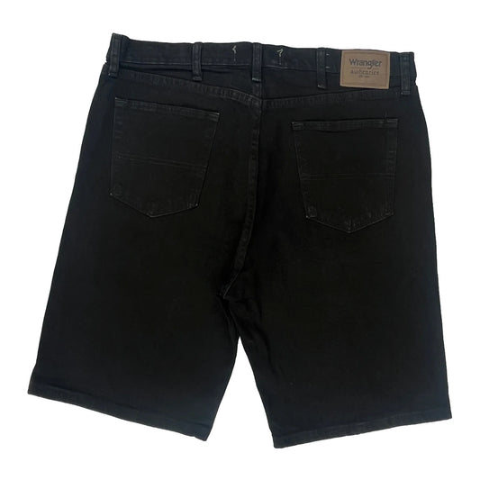 Wrangler Denim Shorts - 36W 10L Black Cotton