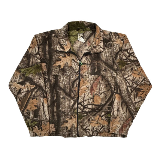 Vintage Big Bill Fleece Jacket - Large Camo Polyester