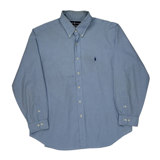 Ralph Lauren Checked Shirt - No Size Blue Cotton