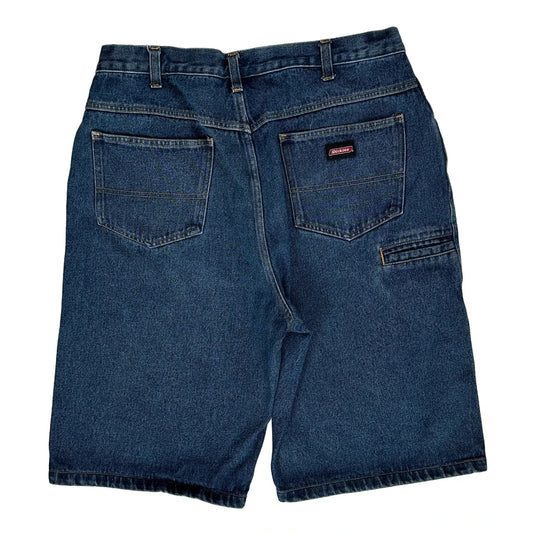 Dickies Denim Shorts - 33W 11L Blue Cotton