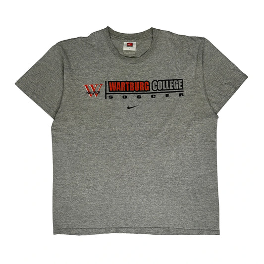 Wartburg College Soccer Nike College T-Shirt - Medium Grey Cotton