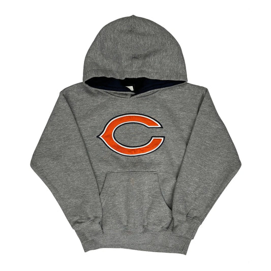 Vintage Chicago Bears N.F.L. Team Apparel Hoodie - Medium Grey Cotton Blend