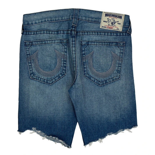 True Religion Denim Shorts - 38W 11L Blue Denim