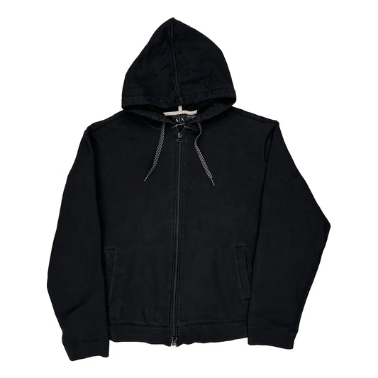 Armani Exchange Spellout Hoodie - XL Black Cotton