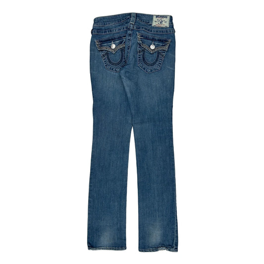 Vintage True Religion Boot Cut Jeans - 30W UK 8 Blue Denim