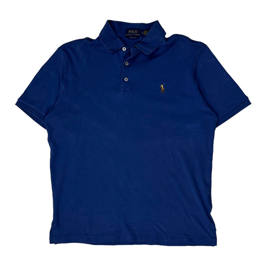 Polo By Ralph Lauren Polo Shirt - Medium Blue Cotton